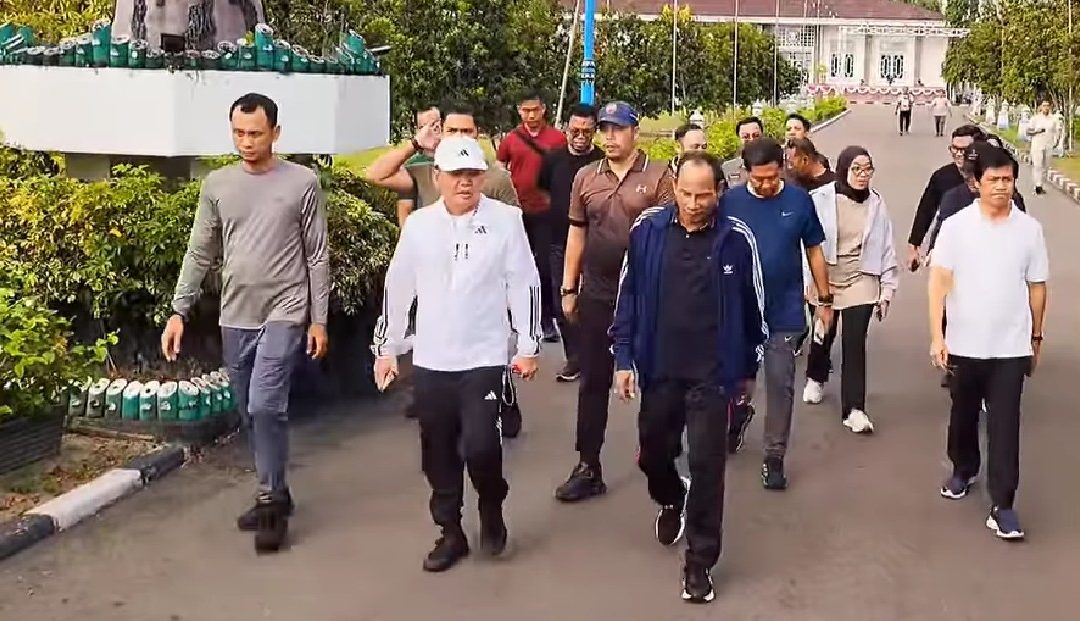 Ketua DPRD Kalteng Hadiri Jogging Bersama Gubernur di Bundaran Besar