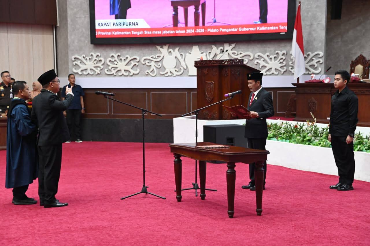 Amonius Tuyum Resmi Gantikan Jimmy Carter di DPRD Provinsi Kalimantan Tengah